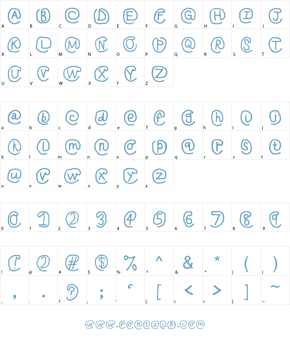 At Sign Font Character